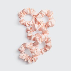 kitsch Satin Sleep Scrunchies - Blush