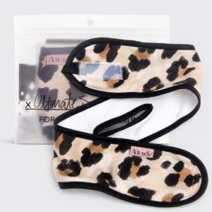 kitsch Microfiber Spa Headband - Leopard