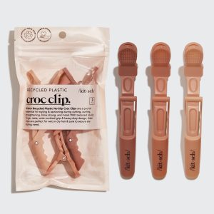 kitsch Multicolor No-Slip Crocodile Clips 3pc Set