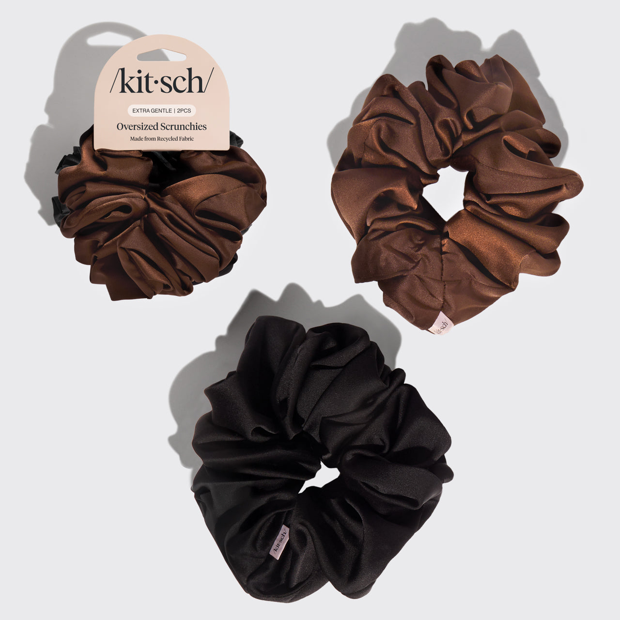 503349-RecycledFabricOversizedScrunchies2Pc-Set-Black_Chocolate-Hair-Hero-1280x1280px