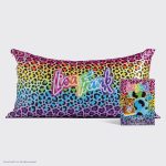 kitsch Lisa Frank x Kitsch King Satin Pillowcase in Rainbow Leopard - King
