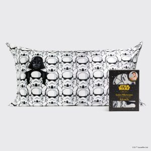 kitsch Star Wars? & Kitsch Satin Pillowcase?in Darth Vader & Stormtroopers - King