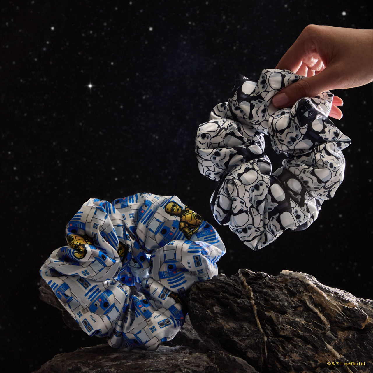 504483-StarWarsxKitsch-CreativeProductShoot-PillowScrunchies-R2-D2_Stormtroopers-1280x1280px