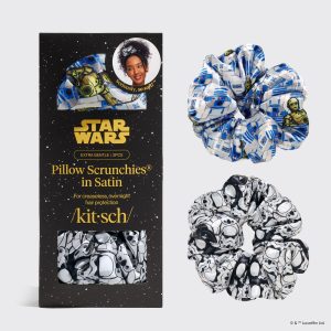 kitsch Star Wars? & Kitsch Pillow Scrunchies? in Satin - R2-D2 & Stormtroopers