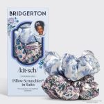 kitsch Bridgerton x Kitsch Satin Pillow Scrunchies? in Toile in Bloom