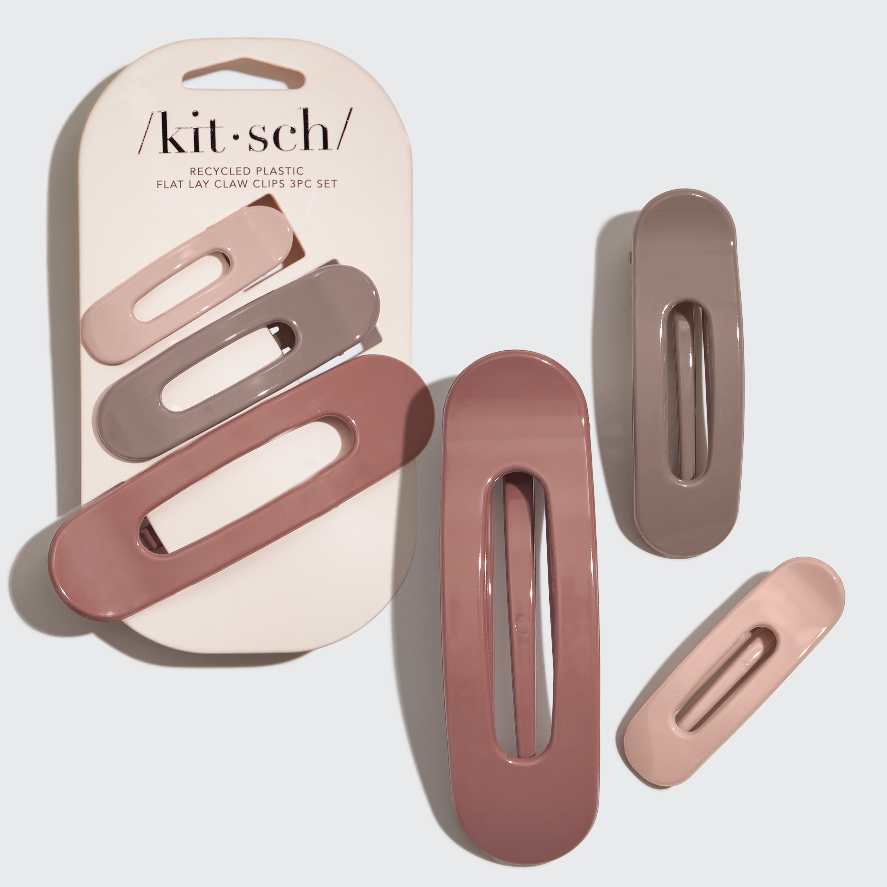 60039-RecycledPlastic-UltraGlossy-FlatLayClawClips-3pc-Model-Hair-Terracotta-hero-1280x1280px