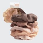 kitsch Crepe Scrunchies in Terracotta
