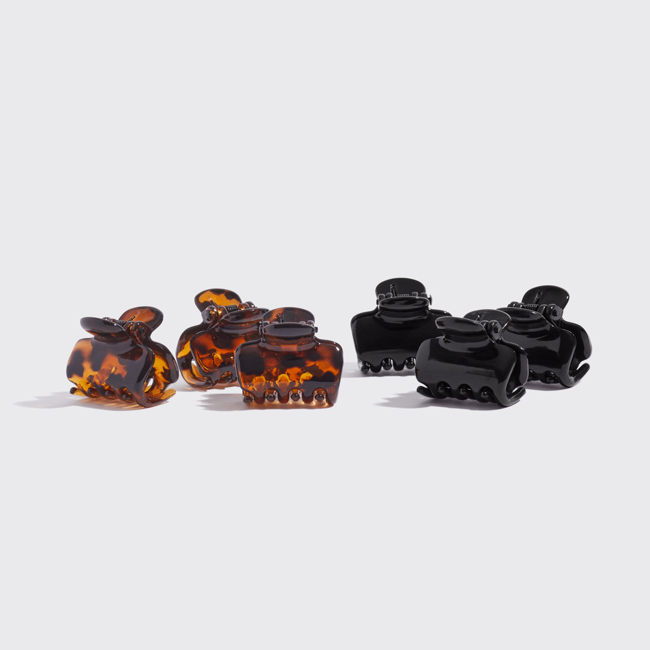 66215-RecycledPlasticMiniPuffyClawClips-6pc-Hair-Black_Tort-1280x1280px_1