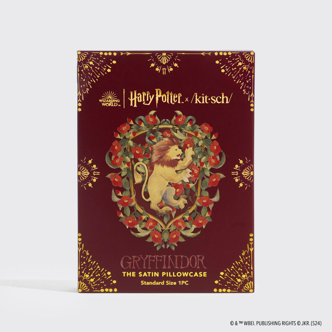 66611-HarryPotterxKitsch-StandardSatinPillowcase-Gryffindor-pkg-1280x1280px