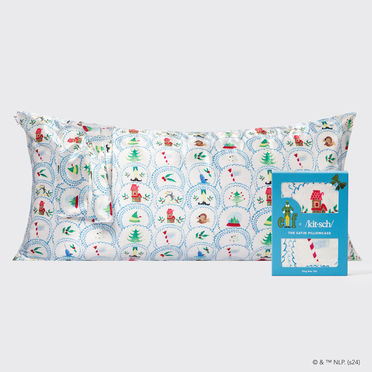67151-ElfxKitsch-KingSatinPillowcase-NorthPole-hero-1280x1280px