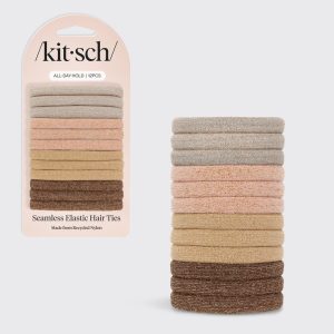 kitsch Neutral Glitter Elastics 12pc Set