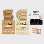 kitsch Moisturizing Coconut Oil Terracotta Self Draining Soap Dish Bundle
